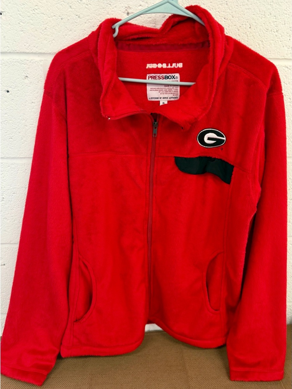 Pressbox Georgia Bulldogs XL Fleece Jacket